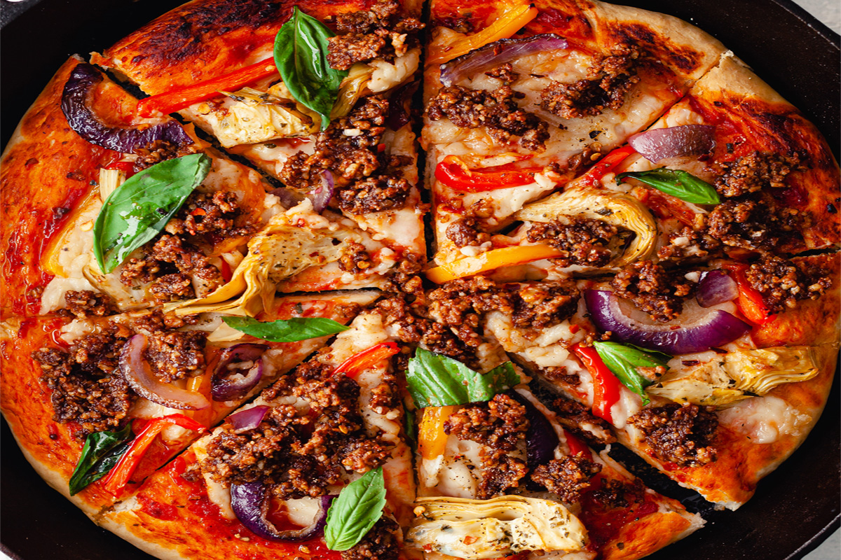 BBQ Walnut ‘Meat’ Pizza California Walnuts India