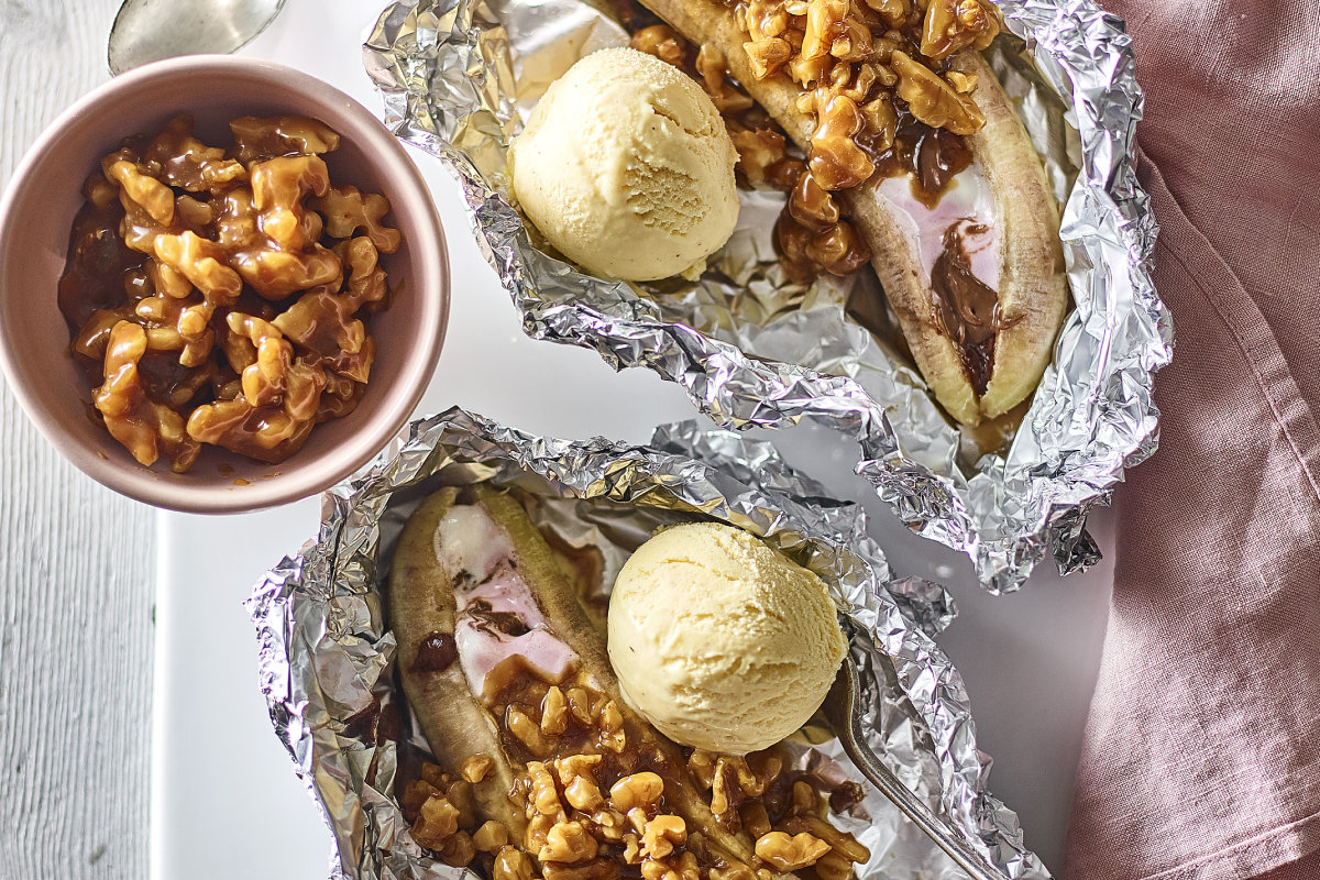 BBQ Chocolate & California Walnut Bananas California Walnuts India